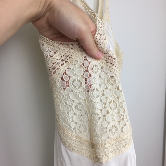 Anthropologie Deletta Boho Crochet-Like Tank Top L - Picture 6 of 7